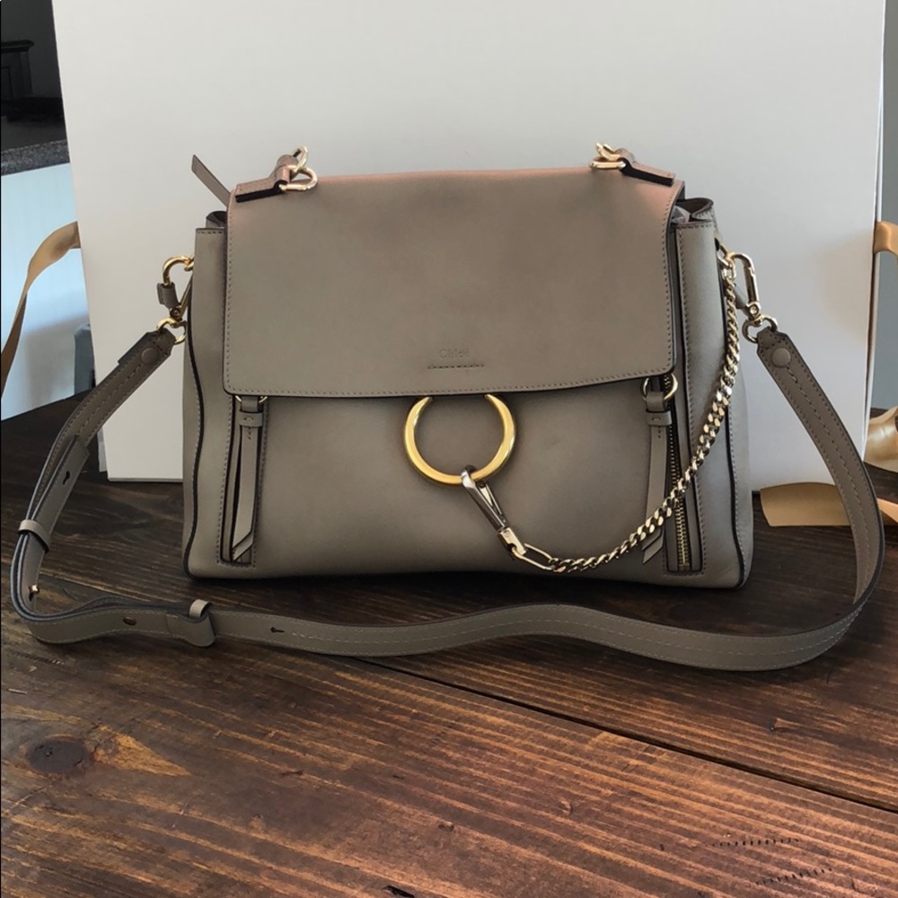 Authentic Chloe Shoulder Bag- Motty Grey